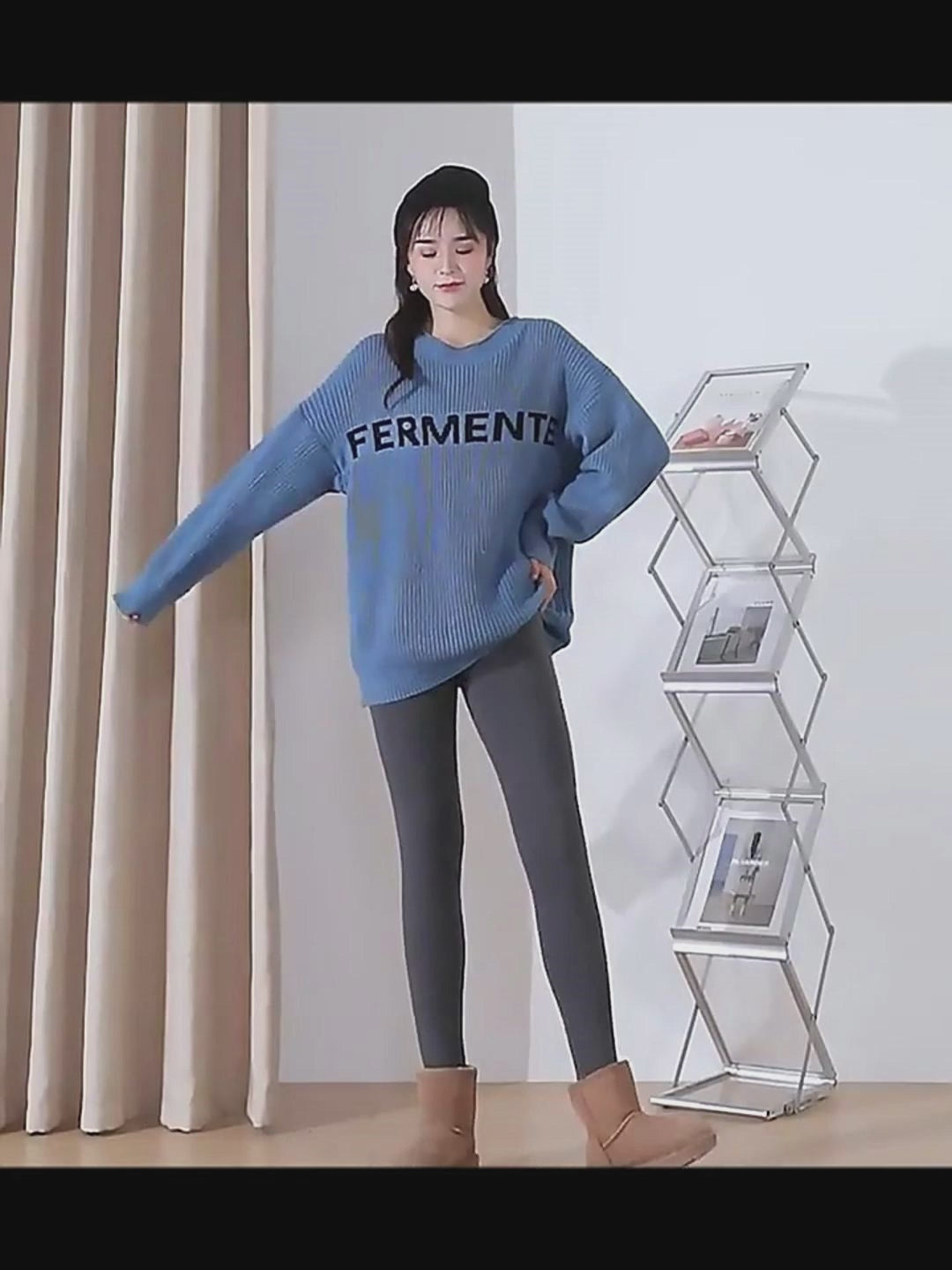 Premium Quality Stretch Lamb Cashmere Leggins for Winter